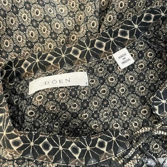 Doen Vista Silk Midi Dress Medallion Print Size S - Picture 8 of 9